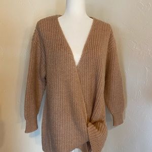 Chunky Knit Wool Blend Cardigan Sweater Designed in Spain S